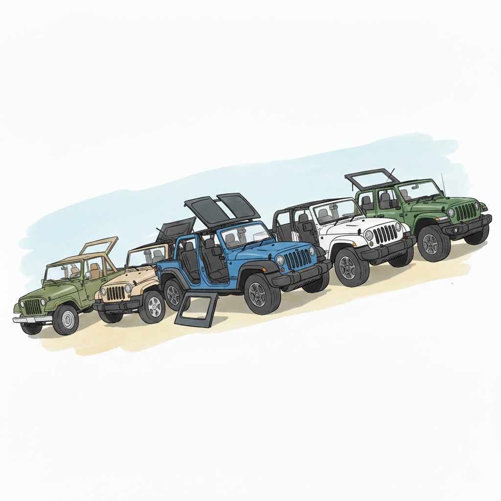 Which Jeeps Have Removable Tops? (Wrangler, Gladiator, and More)